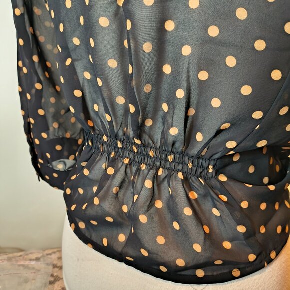Silk Polka Dot Long Sleeve - Picture 6 of 7